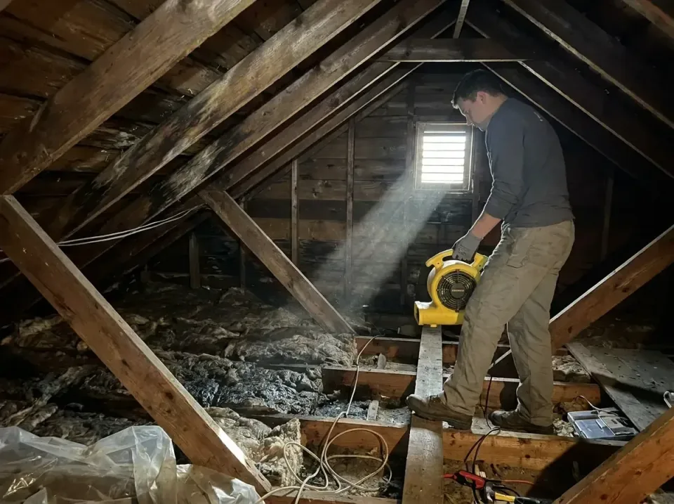 attic-water-damage-drying-proc-007 — frequently asked questions, Emergency Water Extraction & 24/7 Flood Response in Center…